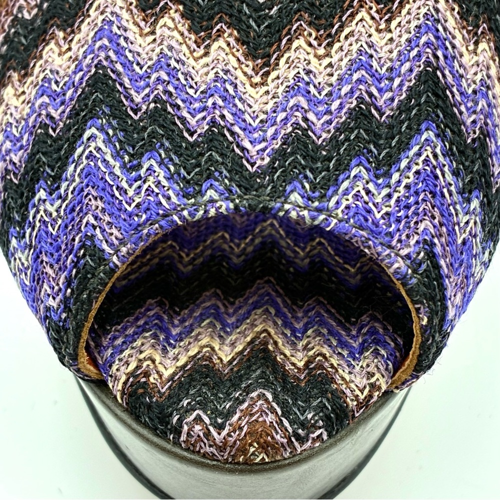 Missoni Multicolor Zigzag Perp Toe Slingback Pumps - image 7